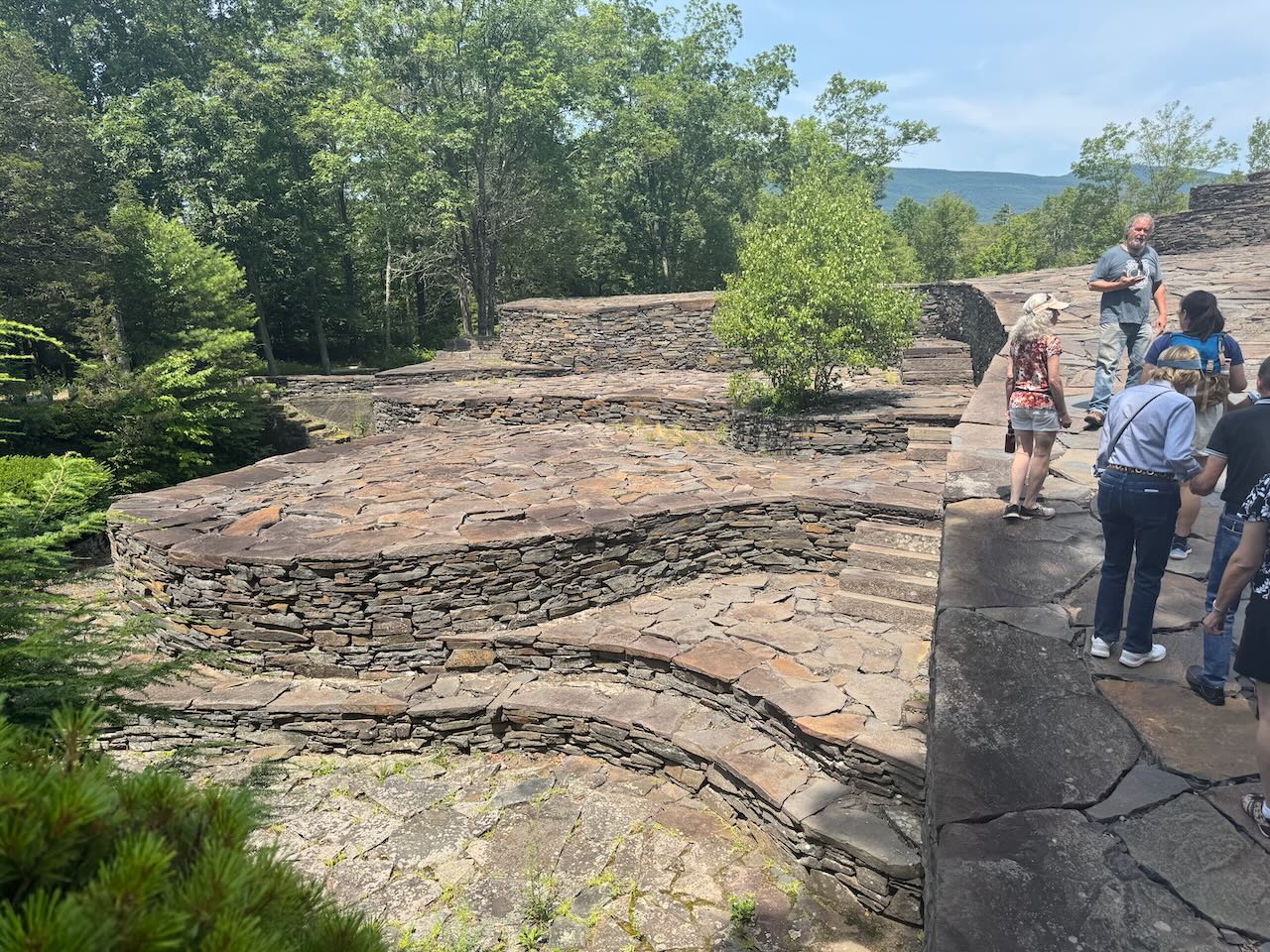 Opus 40 tour group